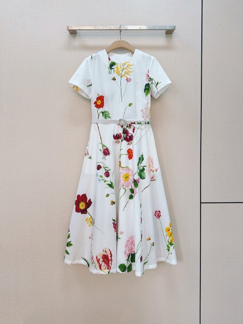 Oscar de la Renta Floral Print Dress